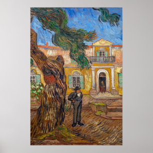 Poster Vincent Van Gogh - Asile Saint-Paul à Saint-Rémy