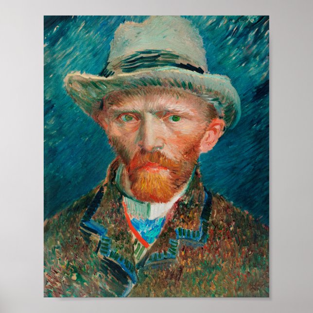 Poster Vincent van Gogh Autoportrait 1887 Art (Devant)