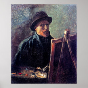 Poster Vincent Van Gogh - Autoportrait Dark Felt Casquett