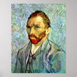 Poster Vincent Van Gogh - Autoportrait vert Art