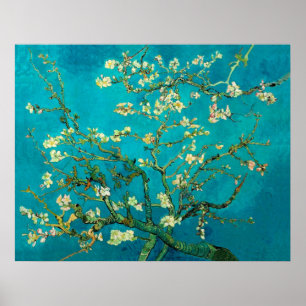 Poster Vincent Van Gogh Blossoming Almond Tree Floral Art