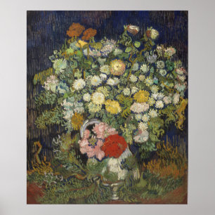 Poster Vincent Van Gogh  Bouquet de fleurs dans un vase