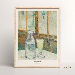 Poster Vincent van Gogh Café Table avec Absinthe Art