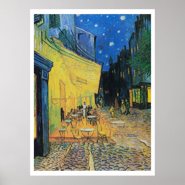 POSTER : Vincent Van Gogh : CAFE TERRASSE (Devant)