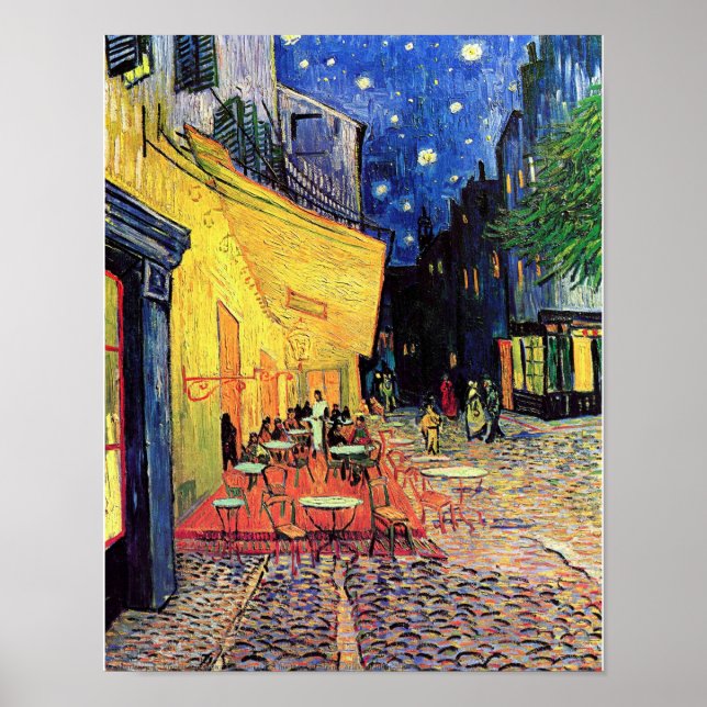 Poster Vincent van Gogh - "Café Terrasse à la nuit" Impri (Devant)
