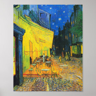 Poster Vincent Van Gogh Café Terrasse Au Night Fine Art