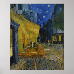 Poster Vincent Van Gogh Café Terrasse Peinture classique