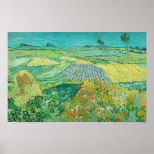 Poster Vincent van Gogh - Champs de blé près d'Auvers