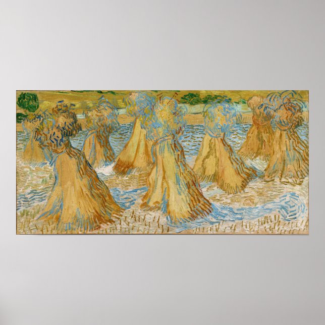 Poster Vincent van Gogh - Chênes du blé (Devant)