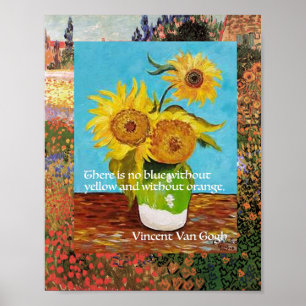 Poster Vincent Van Gogh, Citation de tournesol