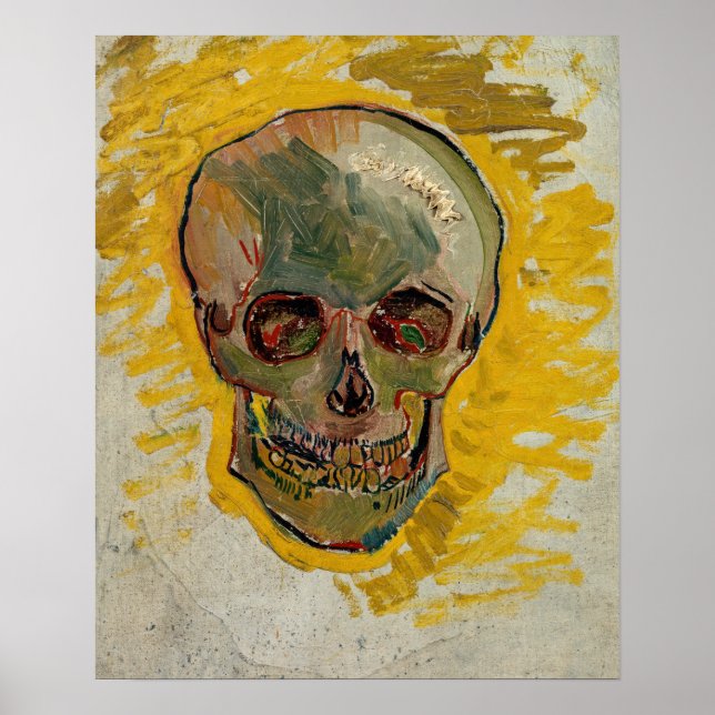 Poster Vincent van Gogh - Crâne 1887 #2 (Devant)