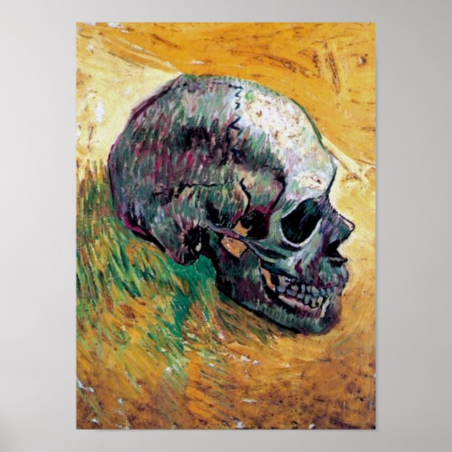 Poster Vincent Van Gogh - Crâne en profil - Art (Devant)