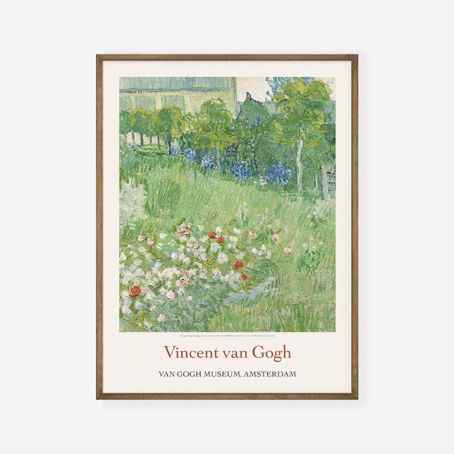 Poster Vincent Van Gogh Daubignys Garden 1890 Exposition  (Créateur téléchargé)