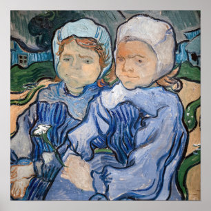 Poster Vincent van Gogh - Deux petites filles