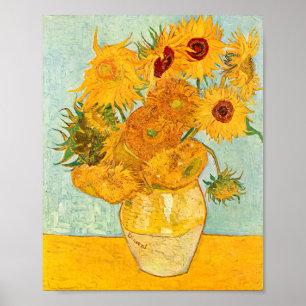 Poster Vincent Van Gogh Douze tournesols dans un vase Art