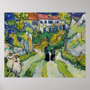 Poster Vincent van Gogh - Escalier à Auvers