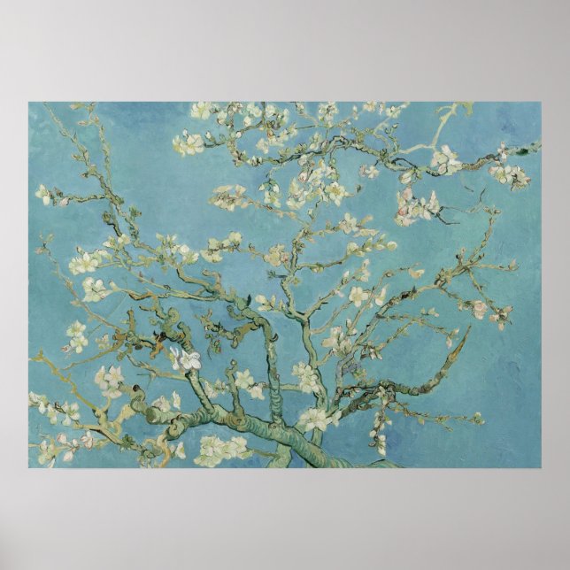 Poster VINCENT VAN GOGH - fleur d'amandes 1980 (Devant)