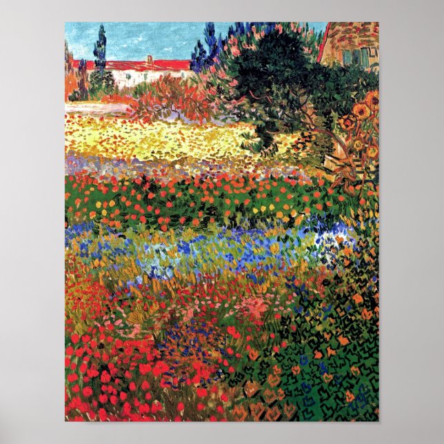 Poster Vincent Van Gogh - Flower Garden Art (Devant)