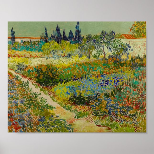 Poster Vincent Van Gogh Garden (Devant)