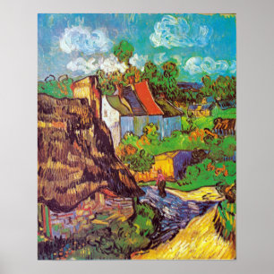 Poster Vincent van Gogh Houses at Auvers