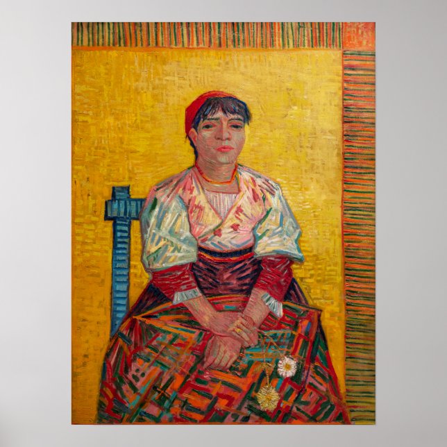 Poster Vincent Van Gogh - La femme italienne (Devant)