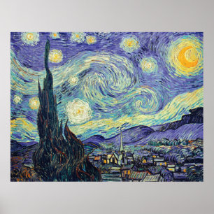 Poster Vincent Van Gogh La Nuit étoilée