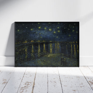 Poster Vincent Van Gogh, La nuit étoilée sur le Rhône