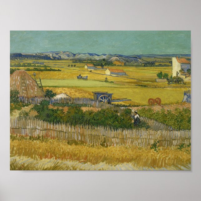 Poster Vincent van Gogh - La récolte (Devant)