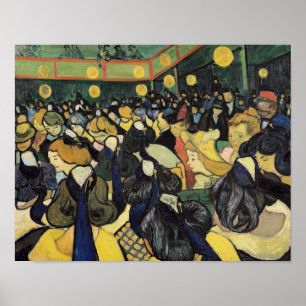 Poster Vincent van Gogh   la salle de danse chez Arles,