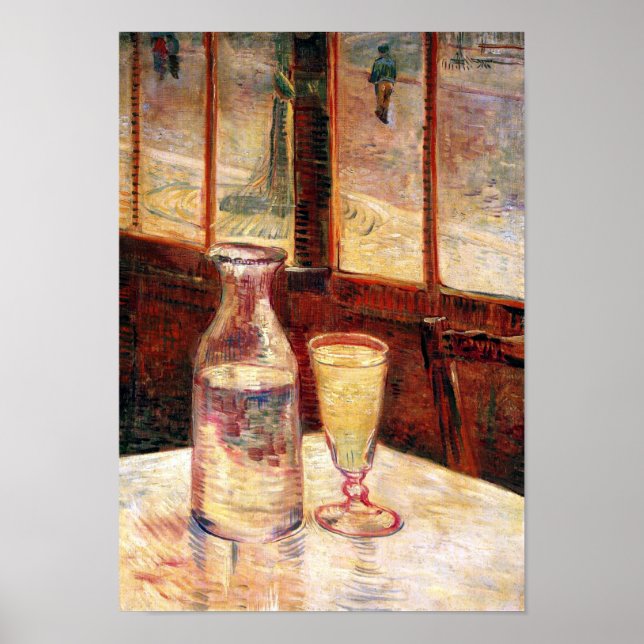 Poster Vincent Van Gogh - La vie morte avec Absinthe (Devant)