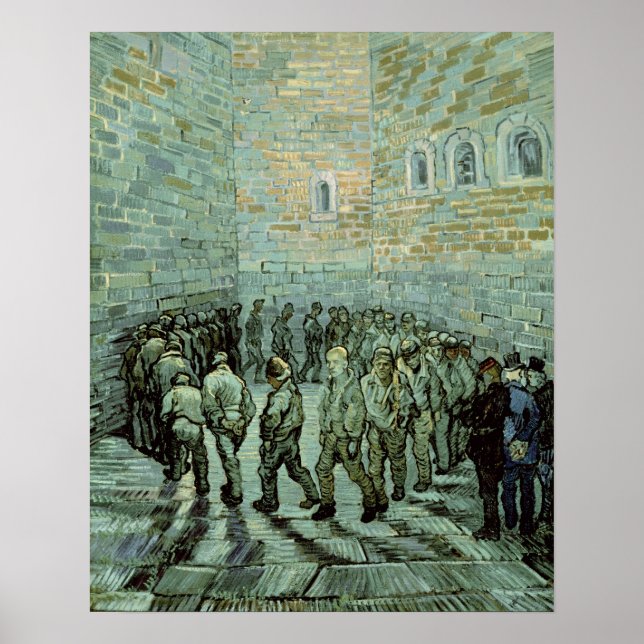 Poster Vincent van Gogh | Le Jardin de l'exercice (Devant)