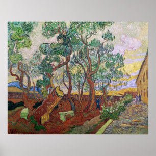Poster Vincent van Gogh   le jardin de l'hôpital de St