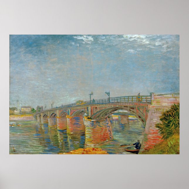 Poster Vincent van Gogh - Le pont de la Seine à Asnieres (Devant)
