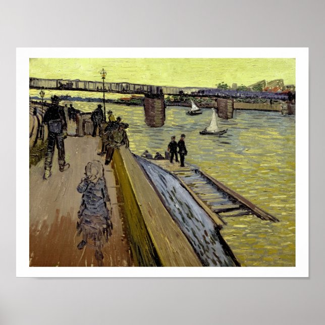 Poster Vincent van Gogh | Le Pont de Trinquetaille Arles (Devant)