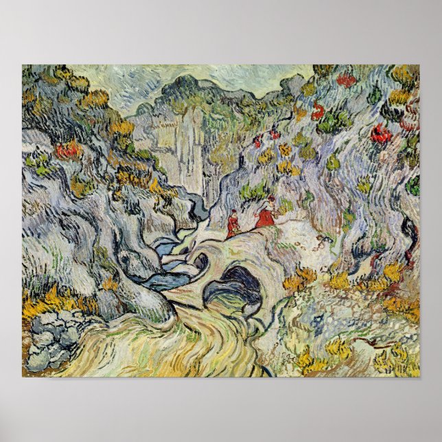 Poster Vincent van Gogh | Le ravin des Peyroulets (Devant)