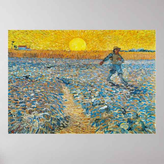 Poster Vincent van Gogh - Le Sower (Devant)