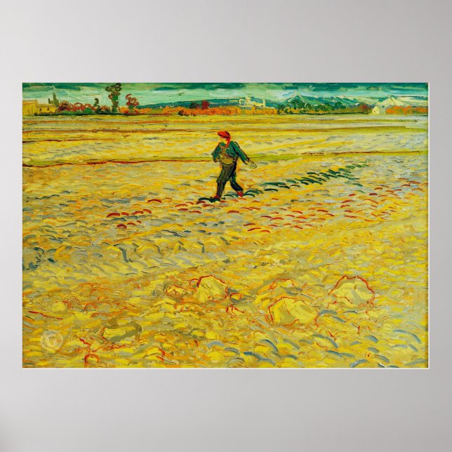 Poster Vincent van Gogh - Le Sower (Devant)