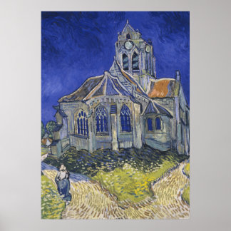 Poster VINCENT VAN GOGH - L'église d'Auvers 1890