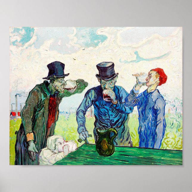 Poster Vincent Van Gogh Les Drinkers Art (Devant)