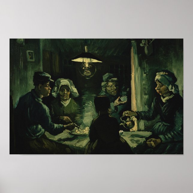 Poster Vincent van Gogh - Les mangeurs de pommes de terre (Devant)
