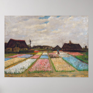 Poster Vincent van Gogh - Lits à fleurs en Hollande