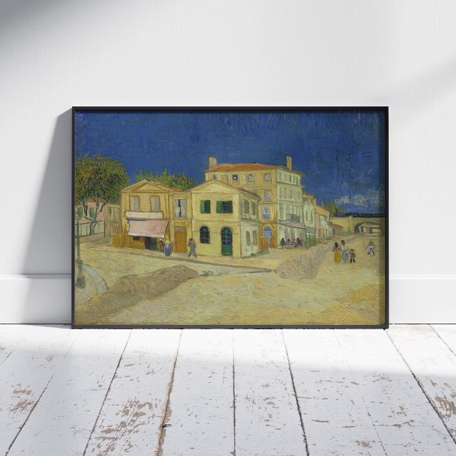 Poster Vincent Van Gogh, Maison Jaune, Rue (Créateur téléchargé)