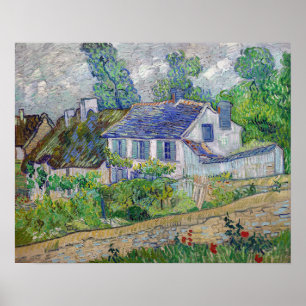 Poster Vincent van Gogh - Maisons à Auvers