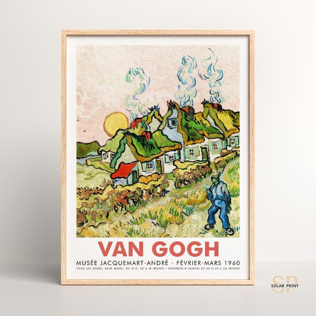 Poster Vincent van Gogh Maisons et art artistique Imprime (Créateur téléchargé)