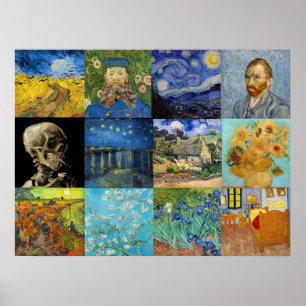 Poster Vincent Van Gogh - Masterpieces Patchwork
