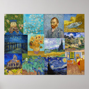 Poster Vincent Van Gogh - Masterpieces Patchwork