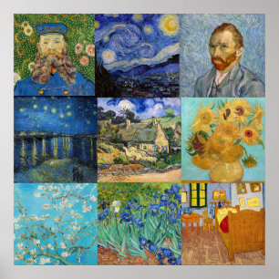 Poster Vincent Van Gogh - Masterpieces Patchwork