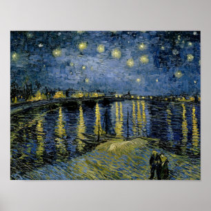 Poster Vincent van Gogh - Nuit étoilée