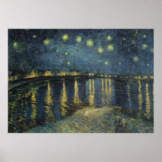 Poster Vincent van Gogh | Nuit étoilée sur le Rhône