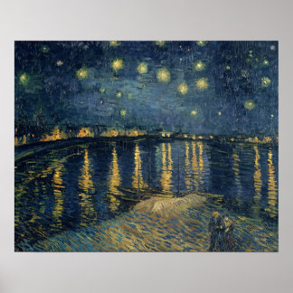 Poster Vincent van Gogh | Nuit étoilée sur le Rhône